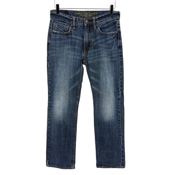 American Eagle Outfitters Denim - American Eagle Original Straight Jeans Womens 29 / 30 Med Wash 100% Cotton